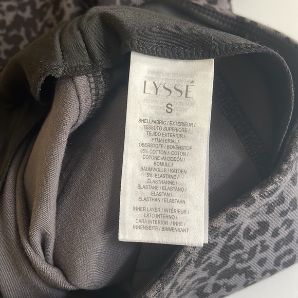 Lysse Women Classic Leggings Black Gray Python Snake Pull On Size Small - Picture 17 of 17